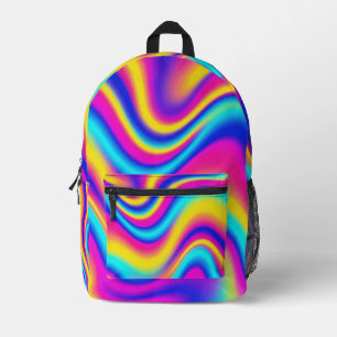 80s Revival Printed Backpack