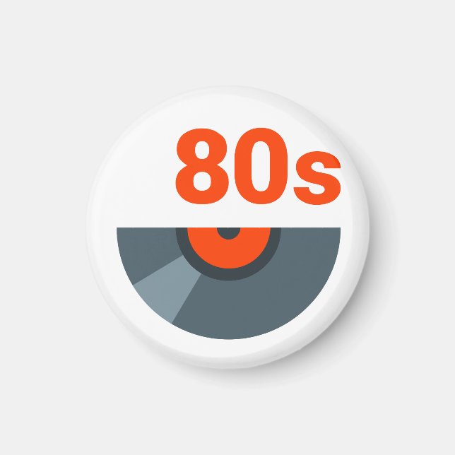 80s Rock 1980s Music Record Magnet (Front)