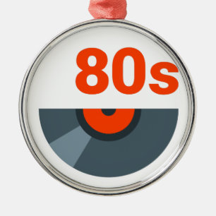 80s Rock 1980s Music Record Metal Ornament