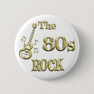 80s ROCK 6 Cm Round Badge