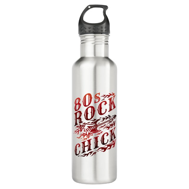 80s Rock Chick Eighties Music 710 Ml Water Bottle (Front)