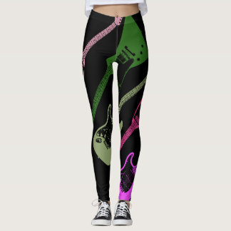 80s Rock Guitar Leggings