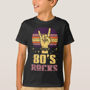 80s Rock Rocker Hand Vintage Punk Metal Music Men T-Shirt