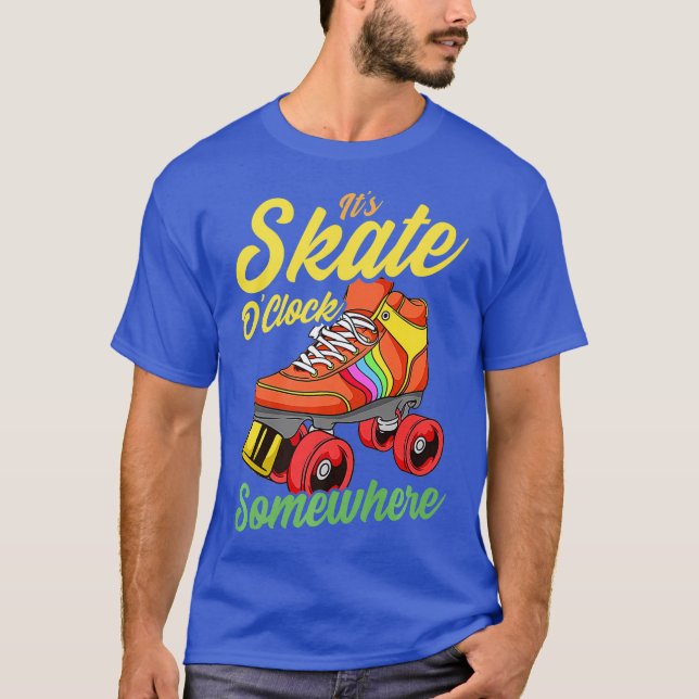 80s Rollerskates T Shirt Vintage Roller Skating (Front)