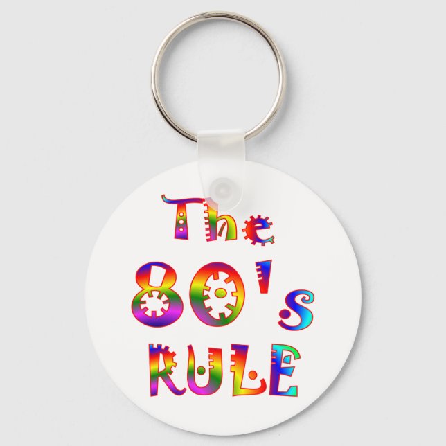 80s Rule Key Ring (Front)