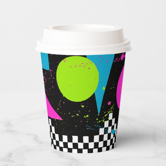 80s Splatterpaint Paper Cup (Back)