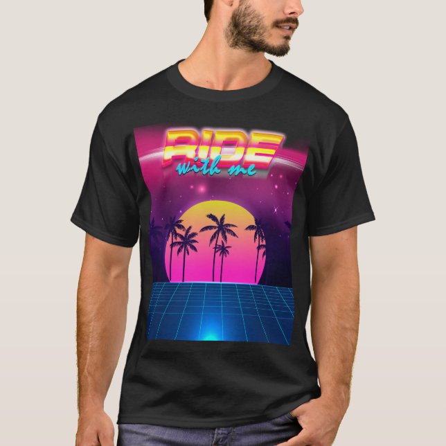 80's Style Retro Futuristic Men's T-shirt (Front)