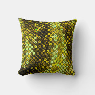 80s style sequined textile closeup. cushion