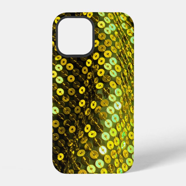 80s style sequined textile closeup. iPhone case (Back)