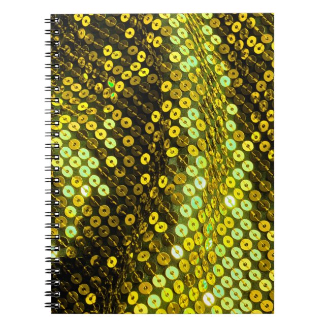 80s style sequined textile closeup. notebook (Front)