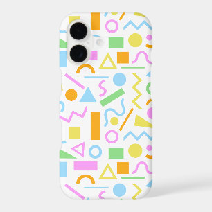 80s Style Shape Pattern Color on White