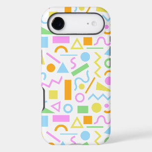 80s Style Shape Pattern Colour on White