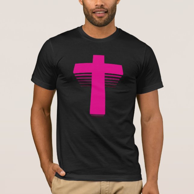 80s Style Techno Cross T-Shirt (Front)