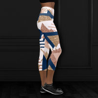 80s Trendy Abstract | Navy and Rose Gold Pattern