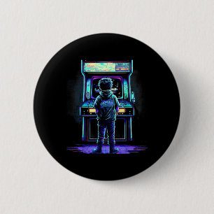80s Video Game Vintage Retro Arcade 3  6 Cm Round Badge