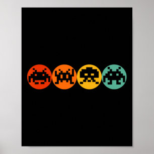 80s Video Game Vintage Retro Arcade  Poster