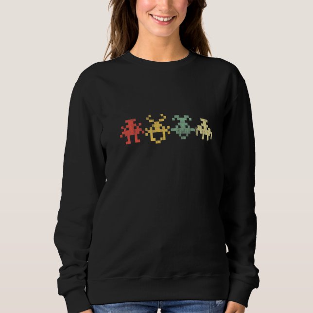 80s Video Game Vintage Retro Arcade Sweatshirt (Front)