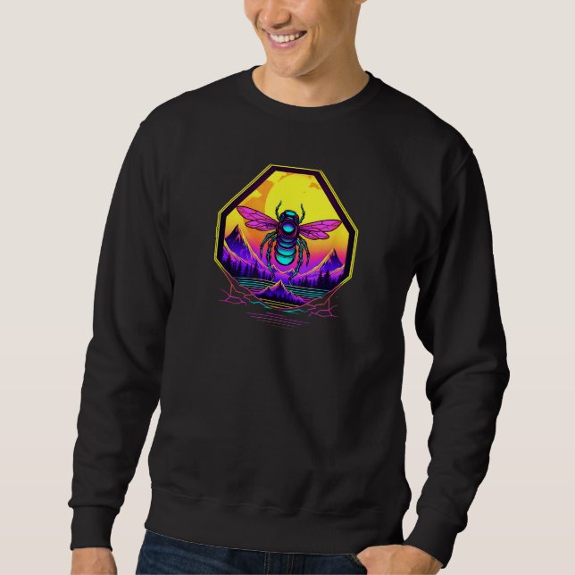 80s Vintage Bee Beekeeper Sweatshirt (Front)
