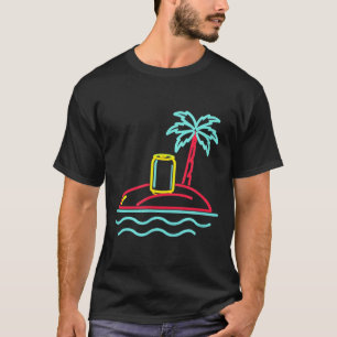 80s vintage beer retro sign style miami hawaii T-Shirt
