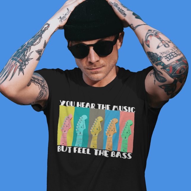 80s vintage music bass Guitar love T-Shirt (Creator Uploaded)