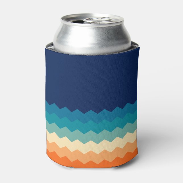 80s Vintage pattern Can Cooler (Can Front)