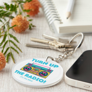 80's vintage retro-style keychain