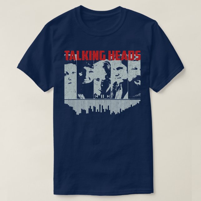 80s Vintage Talking Heads T-Shirt (Design Front)