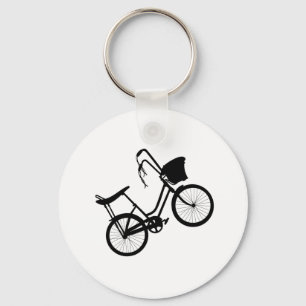 80's Wheelie (Black)  Key Ring