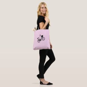 80's Wheelie (Black) Tote Bag