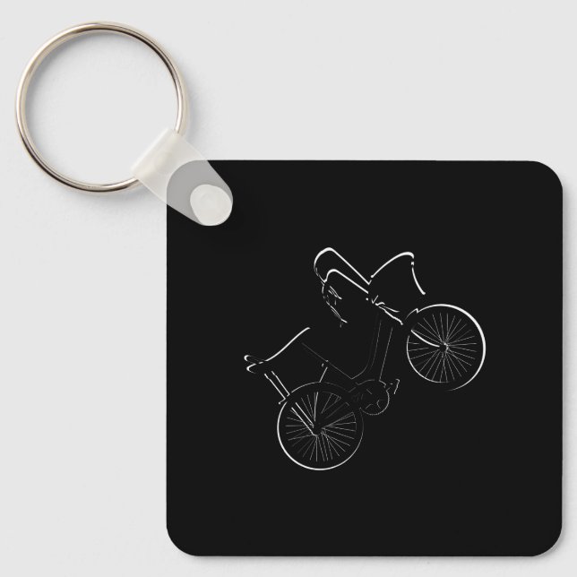 80's Wheelie Key Ring (Front)