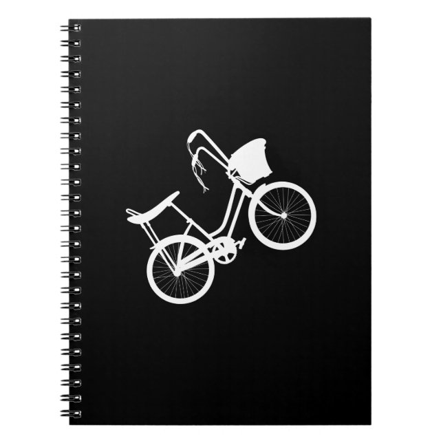 80's Wheelie (White) Notebook (Front)