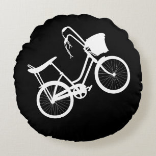 80's Wheelie (White) Throw Pillow