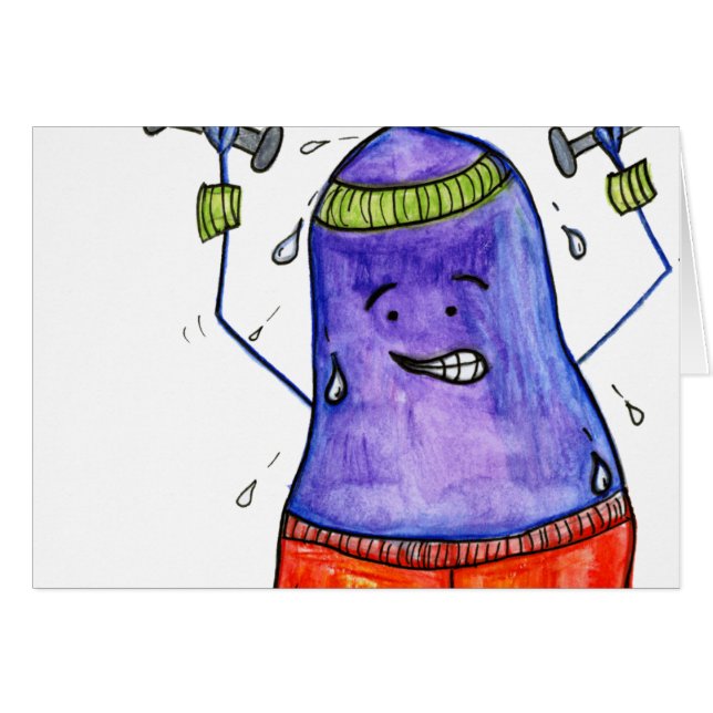 80'S Workout Eggplant Blank (Front Horizontal)