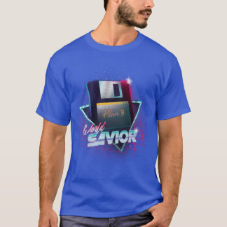 80s World Saviour - Retro Wave Floppy Disc - Compu T-Shirt