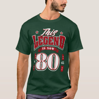 80th Birthday 1945 Legend 80 Years retro T-Shirt