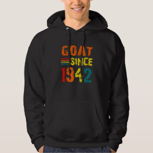80th Birthday 80 Years Old Goat Since 1942 Hoodie