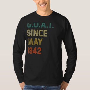 80th Birthday 80 Years Old Goat Since May 1942 T-Shirt