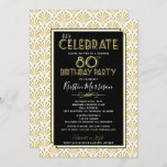 80th Birthday Art Deco Gatsby Roaring 20s Birthday Invitation<br><div class="desc">Birthday Art Deco Great Gatsby Adult Birthday Invitation roaring 1920s - To customise, click the "Customise it" button and use the design tool to modify this template. All text, text colours and text sizes can be modified. >> For thicker papers, consider the Matte Paper. >> Click on my logo below...</div>