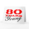 80th Birthday card for 80 years young men or women