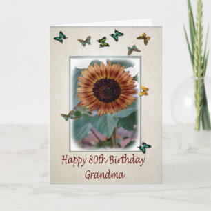 80th Birthday Card For Grandma