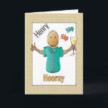 80th Birthday Card for Him - Funny and Fun<br><div class="desc">Let that special guy celebrating his 80th birthday know that you are toasting him on his special day ...   Personalise it with his name</div>