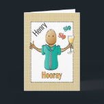 80th Birthday Card for Him - Funny and Fun<br><div class="desc">Let that special guy celebrating his 80th birthday know that you are toasting him on his special day ...   Personalise it with his name</div>