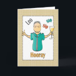 80th Birthday Card for Him - Personalise It<br><div class="desc">Let that special guy celebrating his 80th birthday know that you are toasting him on his special day ...   Personalise it with his name</div>