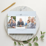 80th Birthday Celebration Multiple Photo Collage Guest Book<br><div class="desc">Celebrate a loved ones birthday milestone with our modern and minimal personalised multiple photo collage birthday milestone celebration guest book. The design features clean and minimal three photo collage layout to display your own beautiful photos. Personalise with age, name and birth date. The background colour can also be changed to...</div>