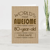 80th Birthday Celebration World Best Fabulous