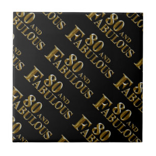 80th Birthday  Ceramic Tile