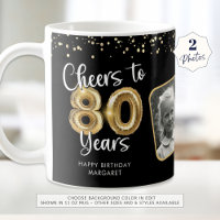 80th Birthday Cheers to 80 Years 2 Photos