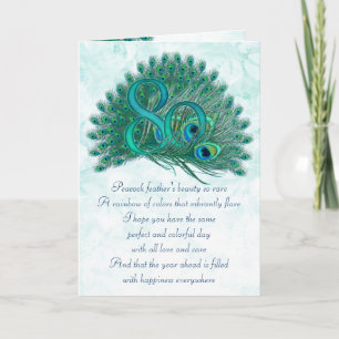 80th birthday decorative numbered cards