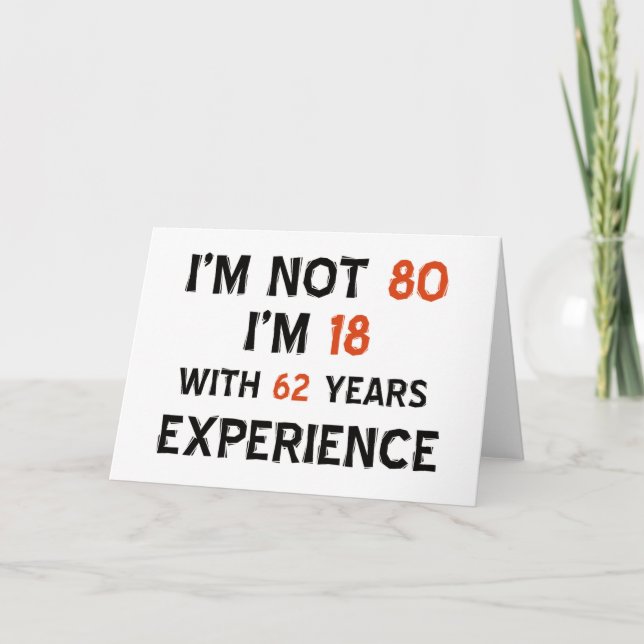 80th birthday designs card (Front)