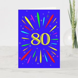 80th Birthday Explosion Card
